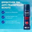 NIVEA MEN Deo Spray Anti-transpirant Dry Impact, 150 ml