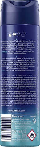 NIVEA Deo Spray Déodorant Fresh Ocean, 150 ml