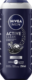 NIVEA MEN Gel douche Active Clean, 250 ml