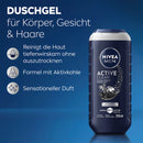 NIVEA MEN Gel douche Active Clean, 250 ml