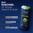 NIVEA MEN Gel Douche Énergie, 250 ml