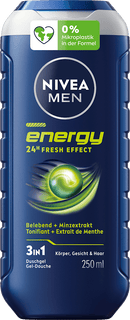 NIVEA MEN Gel Douche Énergie, 250 ml