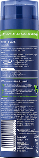 Gel de rasage NIVEA MEN Protect &amp; Care, 200 ml