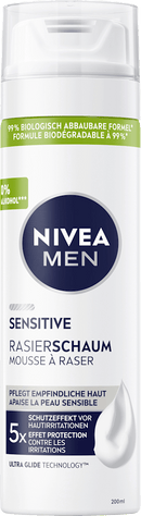 NIVEA MEN Mousse à raser sensible, 200 ml