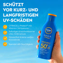 NIVEA SUN Lait Solaire Protection &amp; Soin SPF 50+, 200 ml