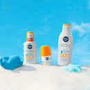 NIVEA SUN Spray Solaire Enfants, Protection &amp; Soin peaux sensibles, SPF 50+, 200 ml