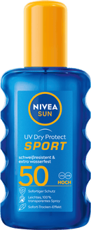 NIVEA SUN Zonnenspray UV Dry Protect Sport, SPF 50, 200 ml