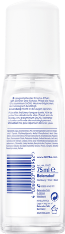 Déodorant en spray NIVEA Fresh Natural, 75 ml