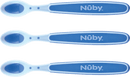 Nuby Spoon Soft Sensitive Flex pour bouillie, bleu, 3 pcs.