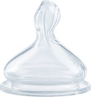 NUK Drinkzuigertjes First Choice+ siliconen, maat M (melk), 6-18 maanden, 2 stuks