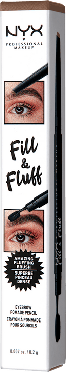 NYX PROFESSIONAL MAKEUP Crayon à sourcils Fill &amp; Fluff Pommade à sourcils 02 Taupe, 0,2 g