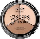 NYX PROFESSIONAL MAKEUP Contouringpoeder 3 Steps to Sculpt Fair 01, 15 g