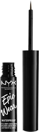 NYX PROFESSIONAL MAKEUP Eyeliner Epic Wear Semi Permanent Liquid Waterproof 02 Brown, 3,5 ml