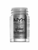 NYX PROFESSIONAL MAKEUP Face and Body Glitter zilver 10, 2,5 g