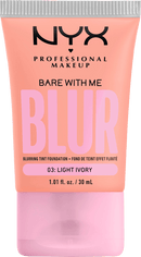 NYX PROFESSIONAL MAKEUP Foundation Bare With Me Blur Tint 03 Light Ivory, 30 ml