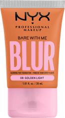 NYX PROFESSIONAL MAKEUP Foundation Bare With Me Blur Tint 08 Golden Light, 30 ml