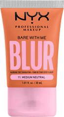 NYX PROFESSIONAL MAKEUP Foundation Bare With Me Blur Tint 11 Medium Neutral, 30 ml