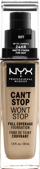 NYX PROFESSIONAL MAKEUP Foundation Can't Stop Won't Stop 24-Hour Buff 10