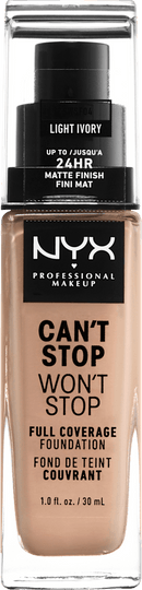 NYX PROFESSIONAL MAKEUP Foundation Can't Stop Won't Stop 24-Hour Light Ivory 04