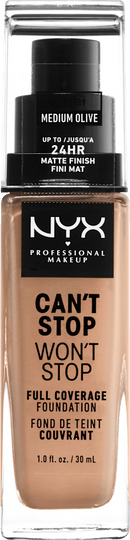 NYX PROFESSIONAL MAKEUP Foundation Can't Stop Won't Stop 24-Hour Medium 09 Olive