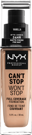 NYX PROFESSIONAL MAKEUP Foundation Can't Stop Won't Stop 24-Hour Vanilla 06