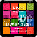 NYX PROFESSIONAL MAKEUP Palette de fards à paupières Ultimate 04W I Know That's Bright, 12,8 g