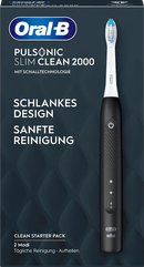 Oral-B Elektrische tandenborstel Pulsonic Slim Clean 2000 Zwart, 1 stuk