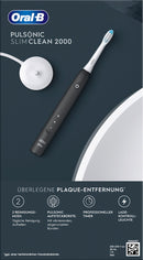 Oral-B Elektrische tandenborstel Pulsonic Slim Clean 2000 Zwart, 1 stuk