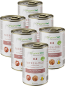 OrganicVet Nourriture humide pour chiens, régime rénal, multipack (6 x 400g), 2,4 kg