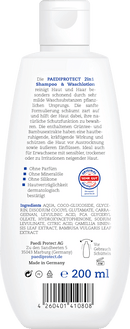 PAEDIPROTECT Babyshampoo & waslotion 2-in-1, 200 ml