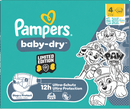 Couches Pampers Baby Dry taille 4 (9-14 kg) Édition limitée Paw Patrol, boîte mensuelle, 222 pièces.