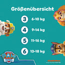 Couches Pampers Baby Dry taille 4 (9-14 kg) Édition limitée Paw Patrol, boîte mensuelle, 222 pièces.