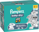 Couches Pampers Baby Dry taille 6 (13-18 kg) Édition limitée Paw Patrol, boîte mensuelle, 164 pièces.