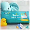 Lingettes humides Pampers Fresh Clean (15 x 80 lingettes), pack économique, 1 200 lingettes