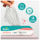 Lingettes humides Pampers Sensitive (15 x 80 pièces), paquet économique, 1 200 pièces