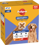 DentaStix Pedigree Dog Chew pour grands chiens, multipack (6x7 pièces), 1,62 kg