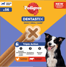 Pedigree Kauwsnack voor honden, tandverzorging DentaStix voor middelgrote honden, multipack (8x7 stuks), 1,44 kg