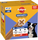 Pedigree Kauwsnack voor honden, tandverzorging DentaStix voor middelgrote honden, multipack (8x7 stuks), 1,44 kg