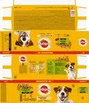 Nourriture humide pour chien Pedigree, Sélection adulte en sauce, Multipack, (40 x 100g), 4 kg