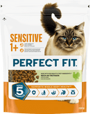 PERFECT FIT Droogvoer voor katten met een gevoelige maag 1+ met kalkoen, Adult, 750 g