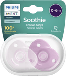 Philips AVENT Sucette Soothie en silicone, rose/rose, dès la naissance, 1 pièce