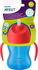 Philips AVENT Tasse à paille avec anses 200 ml, à partir de 9 mois, bleu, 1 pièce