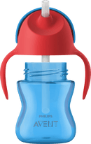 Philips AVENT Tasse à paille avec anses 200 ml, à partir de 9 mois, bleu, 1 pièce