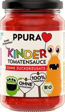 PPURA Sauce tomate pour enfants, sans sucre ajouté, Sugo, 340 g
