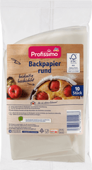 Profissimo Papier cuisson rond, 10 pièces