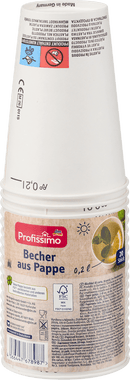 Gobelets en carton Profissimo, 20 pièces