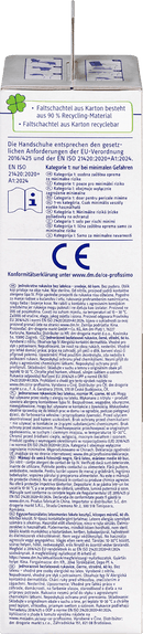 Profissimo Gants jetables sans latex Noir Moyen, 60 pcs.