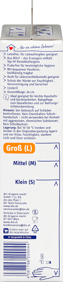 Profissimo Wegwerphandschoenen, latexvrij, wit, groot, 60 stuks