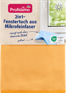 Chiffon de nettoyage pour vitres en microfibre Profissimo 2 en 1, 1 pièce.