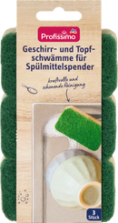 Profissimo Afwas- en pannensponsjes voor afwasmiddeldispensers